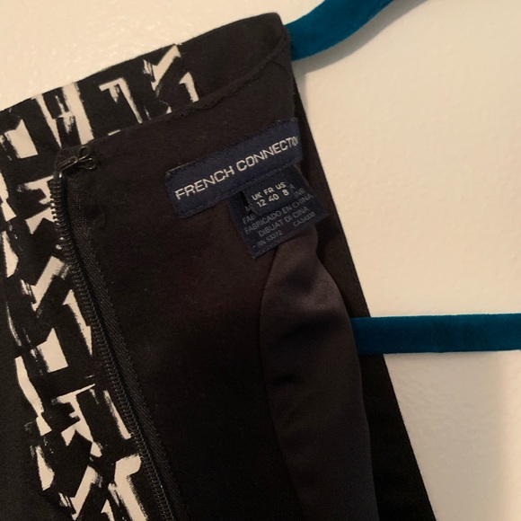 French Connection black and white dress - size 8 - Picture 3 of 4